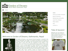 Tablet Screenshot of gardenofdreams.org.np